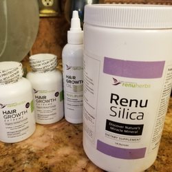 Renu Herbs - Renu Herbs Hair Growth System in 2022 for $89.95 with 14 ounces of Renu Silica.