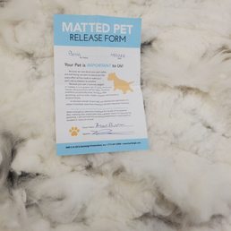 Matted hair with  Release form