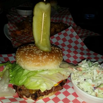 Mike's BBQ - Burger with pickle sail.. - Barbeque Near Me - Escondido, California Mike's BBQ - Burger with pickle sail.. - Barbeque Near Me - Escondido, California