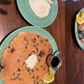 Four Sisters Cafe - One man cake and a side of egg. - Breakfast & Brunch Near Me - Roseville, California Four Sisters Cafe - One man cake and a side of egg. - Breakfast & Brunch Near Me - Roseville, California