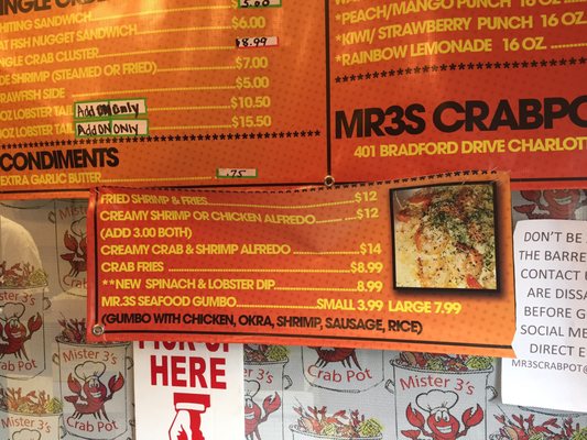 Menu photo 5 Mr3s Crabpot Seafood Takeout Charlotte, NC Menu photo 5 Mr3s Crabpot Seafood Takeout Charlotte, NC