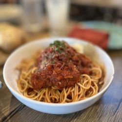 D'Avanzo's - Spaghetti and Large Meatball