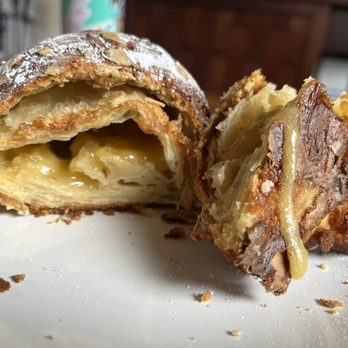 The Placid Baker - Inside of the almond croissant, wow so delicious - Bakeries Near Me - Troy, New York
