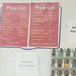 T & T Nails - 6/16/2018 .... TWO DIFFERENT PRICES FOR A COLOR CHANGE BUT THEY DECIDED TO CHARGE ME MORE THAN WHAT THE PRICE IS FOR YOUR TOES....