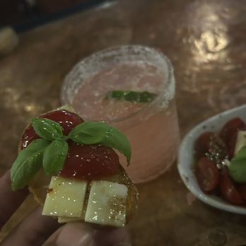 Wine & Cheese Social - strawberry margarita with a mediterranean salad - Wine Bars Near Me - Watertown, Connecticut Wine & Cheese Social - strawberry margarita with a mediterranean salad - Wine Bars Near Me - Watertown, Connecticut