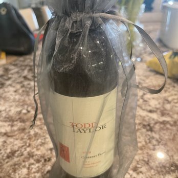 Todd Taylor Wines - Cab Franc in a nice net to go bag. - Wineries Near Me - Clarksburg, California