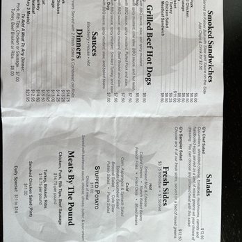 Off The Grill by Chef Q - Menu - Barbeque Near Me - Hixson, Tennessee