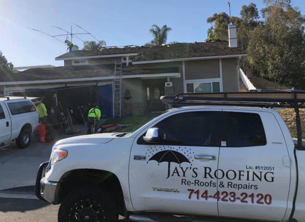 Slide of Jay's Roofing