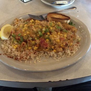 Evangeline Café - Macque Choux was a grilled cat hush and corn/crawfish chowder that I liked. - Cajun/Creole Near Me - Austin, Texas Evangeline Café - Macque Choux was a grilled cat hush and corn/crawfish chowder that I liked. - Cajun/Creole Near Me - Austin, Texas