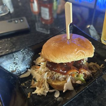 Sidecar Slider Bar - Pulled pork slider! - Burgers Near Me - Chesterfield, Michigan
