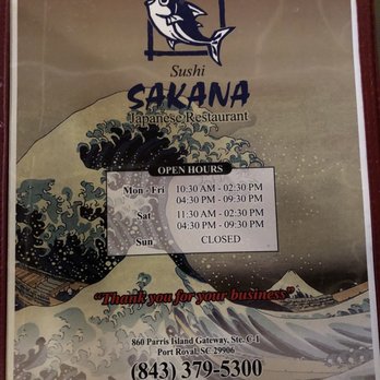 Sushi Sakana - Sushi Bars Near Me - Port Royal, South Carolina Sushi Sakana - Sushi Bars Near Me - Port Royal, South Carolina