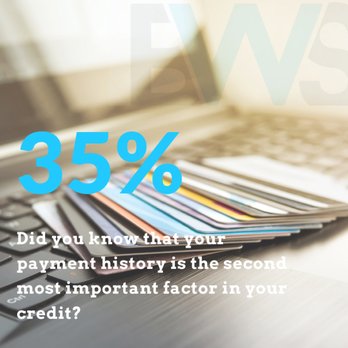 Build Worth Strategies - Credit is formula. Did you know that your payment history is the most important factor in your credit and makes up 35% of your credit. - Financial Advising Near Me - Miami Lakes, Florida Build Worth Strategies - Credit is formula. Did you know that your payment history is the most important factor in your credit and makes up 35% of your credit. - Financial Advising Near Me - Miami Lakes, Florida