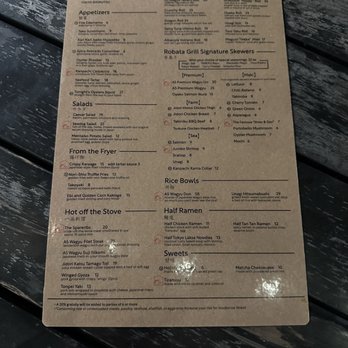 Taberu - Menu - Ramen Near Me - Los Angeles, California