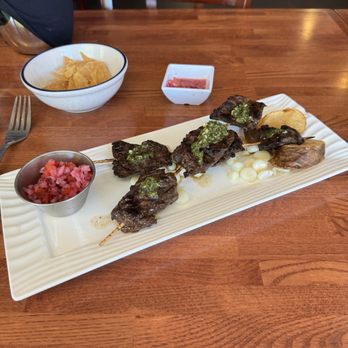 Pisco Bar - Beef lion skewer - Peruvian Near Me - Saratoga, California Pisco Bar - Beef lion skewer - Peruvian Near Me - Saratoga, California