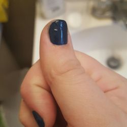 Sassy's Nail Spa - I guess this is how you fix a ding in nail polish?