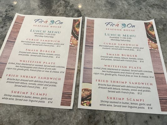 Menu photo 4 Fish On Seafood House Destin, FL Menu photo 4 Fish On Seafood House Destin, FL