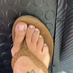 French Gel Pedicure by Nina! French Gel Pedicure by Nina!