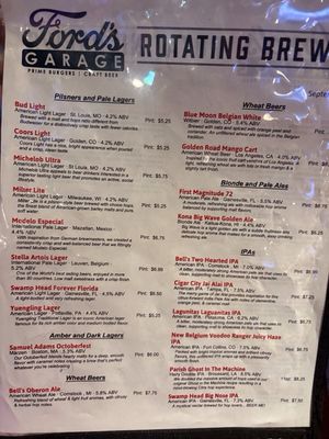 Menu photo 1 Ford's Garage Gainesville Gainesville, FL Menu photo 1 Ford's Garage Gainesville Gainesville, FL