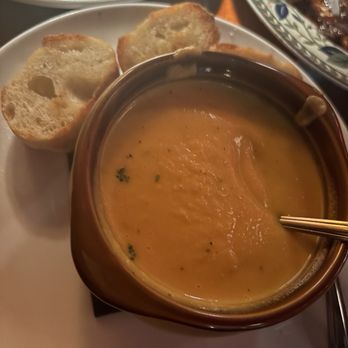 Gainsbourg - The soup du jour: roasted potato and garlic soup was so amazing! - French Near Me - Seattle, Washington