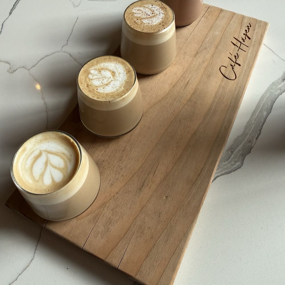 Freya Bakery & Cafe - Latte flight - Bakeries Near Me - Seattle, Washington Freya Bakery & Cafe - Latte flight - Bakeries Near Me - Seattle, Washington