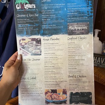 Gilligan's At the Dock - Dinner Menu - American Near Me - Moncks Corner, South Carolina