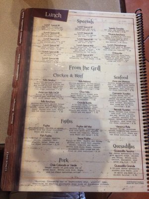Menu photo 1 La Carreta Weaverville, NC Menu photo 1 La Carreta Weaverville, NC