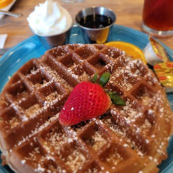 Café Kaila - Late Lunch @Cafe Kaila; 4/46/2023. Ordered their daily Special, Maple Bacon Blueberry Waffle. It was Delicious! Mahalo Nui 2 Waiter, Makana! - Breakfast & Brunch Near Me - Honolulu, Hawaii Café Kaila - Late Lunch @Cafe Kaila; 4/46/2023. Ordered their daily Special, Maple Bacon Blueberry Waffle. It was Delicious! Mahalo Nui 2 Waiter, Makana! - Breakfast & Brunch Near Me - Honolulu, Hawaii