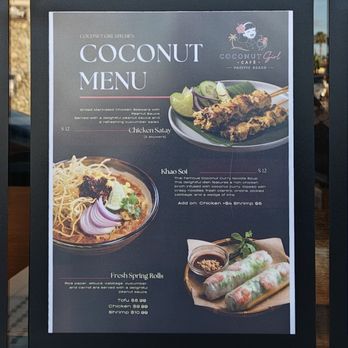 Coconut Girl Cafe - Menu sheets - Thai Near Me - San Diego, California Coconut Girl Cafe - Menu sheets - Thai Near Me - San Diego, California
