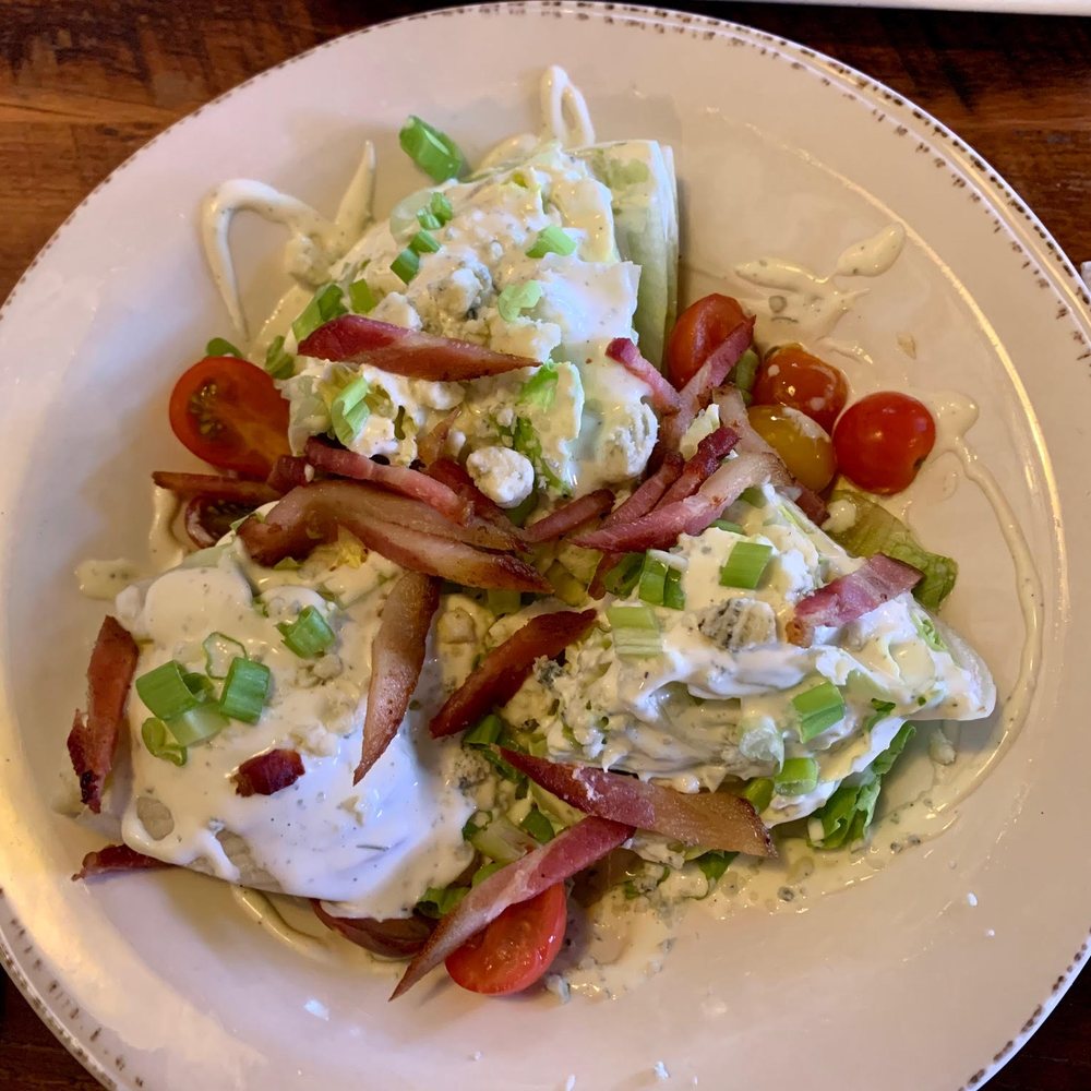 Waterfront Warehouse - My wife went with a cup of excellent chili ($3) and an awesome wedge salad ($10). - Gastropubs Near Me - Kenosha, Wisconsin Waterfront Warehouse - My wife went with a cup of excellent chili ($3) and an awesome wedge salad ($10). - Gastropubs Near Me - Kenosha, Wisconsin