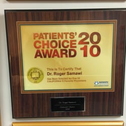 Roger M Samawi, D O - Patients Choice Award 2010