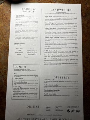Menu photo 3 The Depot On Main Corbin, KY