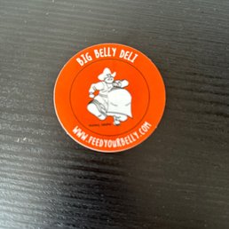 an orange and white logo