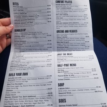 Wild Fields Brewhouse - Food menu. Looks great! - Breweries Near Me - Atascadero, California