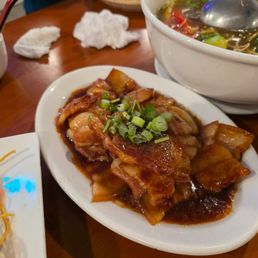 Caramelized pork belly