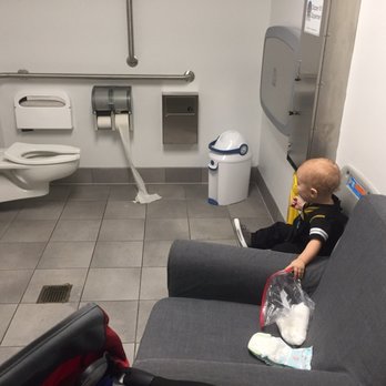 IKEA - Nursing chair, diaper station, diaper disposal. Don't mind the toilet paper- my kid did that before I could wrangle him into the wall seat. - Kitchen & Bath Near Me - Jacksonville, Florida IKEA - Nursing chair, diaper station, diaper disposal. Don't mind the toilet paper- my kid did that before I could wrangle him into the wall seat. - Kitchen & Bath Near Me - Jacksonville, Florida