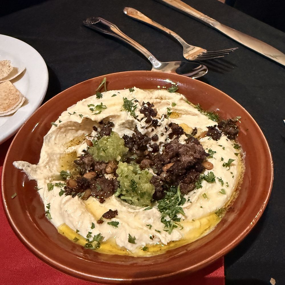 Cedars Restaurant - Hummus with meat - Lebanese Near Me - Camp Hill, Pennsylvania Cedars Restaurant - Hummus with meat - Lebanese Near Me - Camp Hill, Pennsylvania