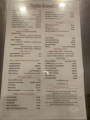 Menu photo 1 Whittier Stinkin Crawfish Whittier, CA