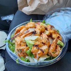 Jay's Pizza & Eats - Enjoying Shrimp salad