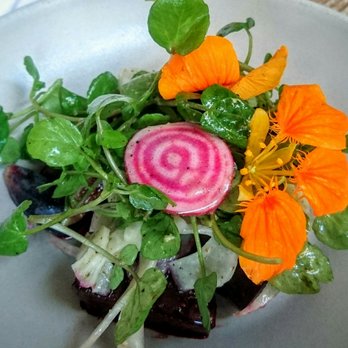 Octavia - Beet salad ($12) – 3 stars. Fresh ingredients, but not a standout in terms of beet salads. Sun dinner 2016-10-23 - New American Near Me - San Francisco, California Octavia - Beet salad ($12) – 3 stars. Fresh ingredients, but not a standout in terms of beet salads. Sun dinner 2016-10-23 - New American Near Me - San Francisco, California