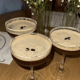 Espresso martinis in Coa Lounge Espresso martinis in Coa Lounge