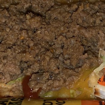 Taco Casa - Look at the glistening grossness of greasy meat - Mexican Near Me - Keller, Texas