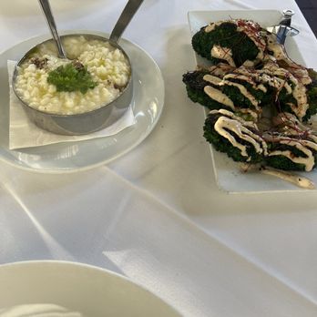 Selanne Steak Tavern - Truffle risotto and broccoli crown - Steakhouses Near Me - Laguna Beach, California