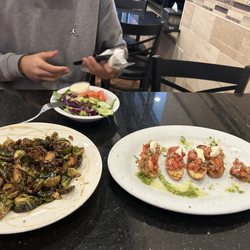 Luna's Pizzeria & Italian Grill - Bruschetta & Brussels sprouts