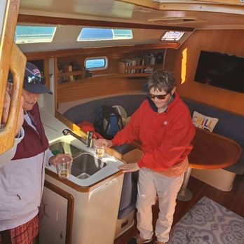 Sterling Sails - Making drinks below deck - Sailing Near Me - San Diego, California