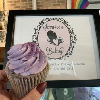 Jennivee’s Bakery - Purple Velvet Cupcake which is AKA Ube - Desserts Near Me - Chicago, Illinois