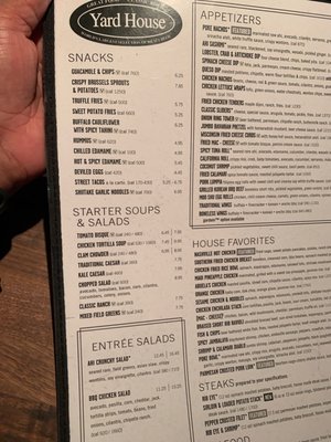 Menu photo 6 Yard House Yonkers, NY