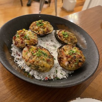 Alewife - Baked clams with sausage - Seafood Near Me - Richmond, Virginia Alewife - Baked clams with sausage - Seafood Near Me - Richmond, Virginia