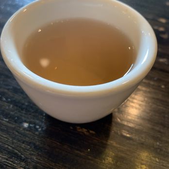 Chef Cao's - Green tea in a miniature cup, but comes with unlimited free refills. - Chinese Near Me - College Station, Texas Chef Cao's - Green tea in a miniature cup, but comes with unlimited free refills. - Chinese Near Me - College Station, Texas