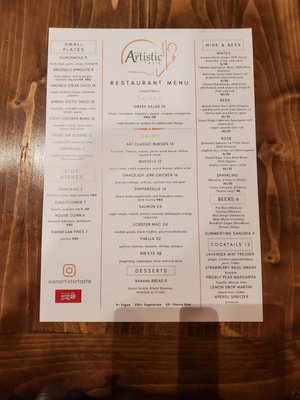 Menu photo 8 An Artistic Taste Harriman, NY Menu photo 8 An Artistic Taste Harriman, NY