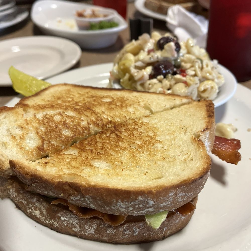 BLT with pasta salad BLT with pasta salad